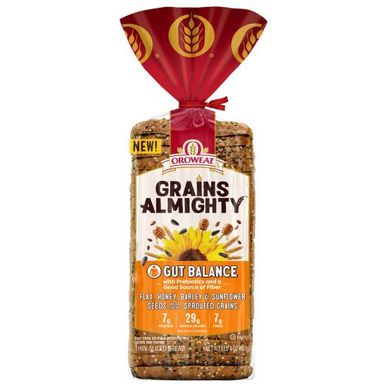 Oroweat Grains Almighty Gut Balance Bread