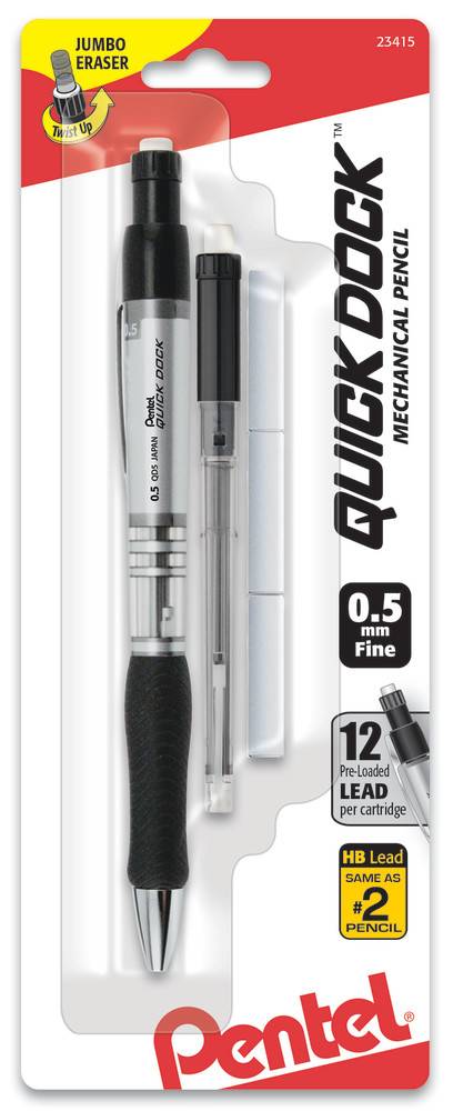 Quick Dock Mechanical Pencil & Refill Cartridge 0.5mm (1 ct)