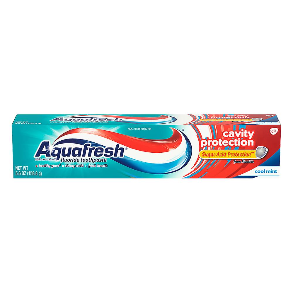 Aquafresh Cavity Protection Cool Mint Fluoride Toothpaste