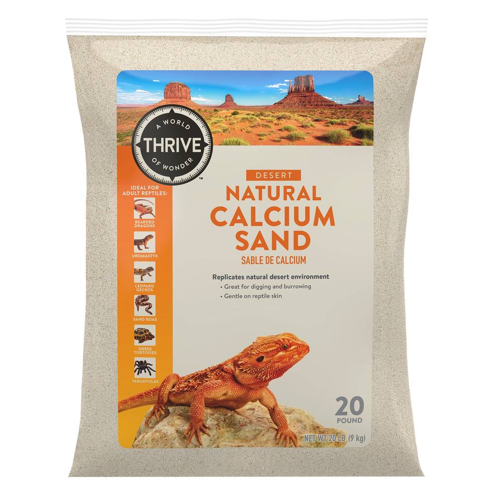 Thrive Desert Natural Calcium Sand (20 lbs)