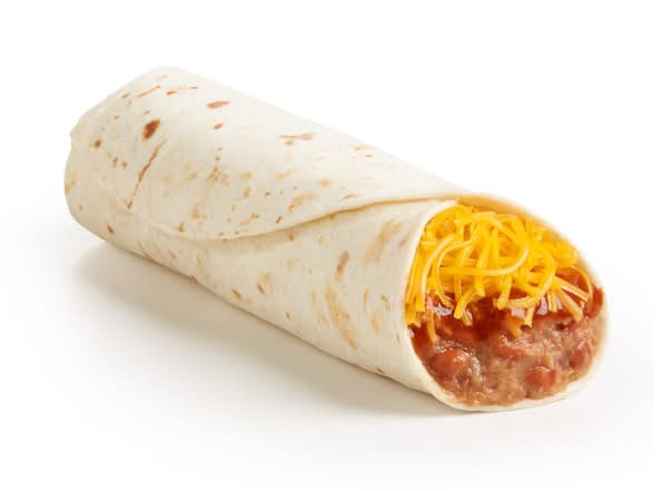 Bean & Cheese Burrito with Red Sauce