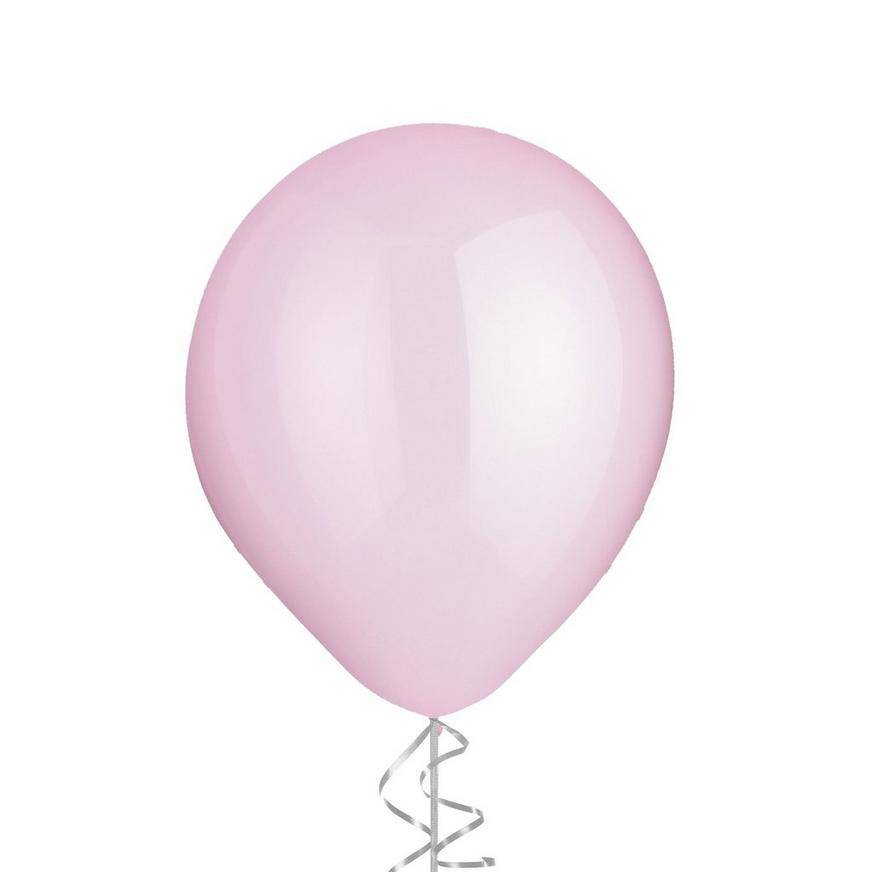 Uninflated 1ct, 12in, Clear Pink Latex Balloon