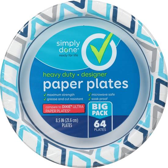Simply Done Designer Paper Plates (8.5'')