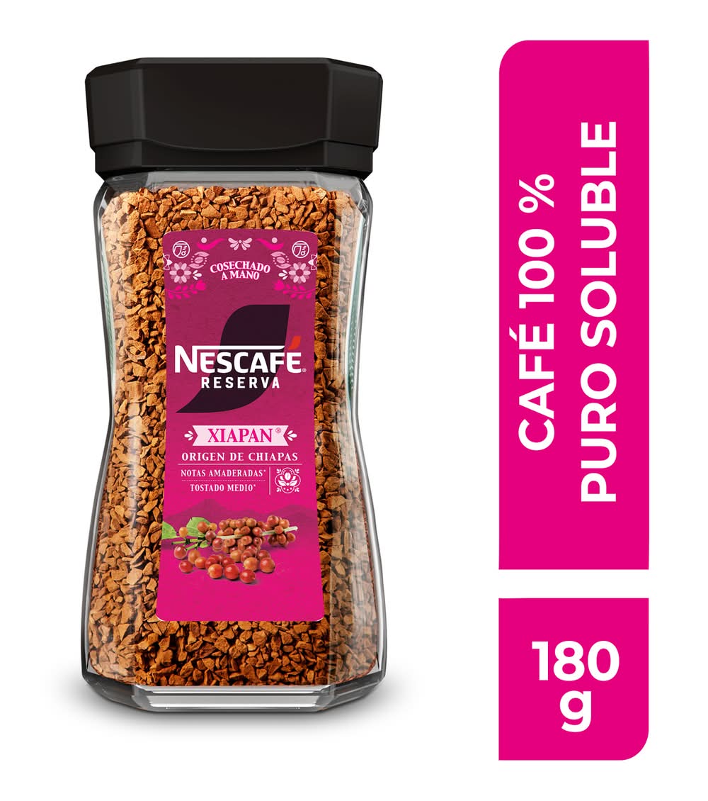 Nescafé · Reserva café xiapan 100% puro soluble, amaderado (180 g)