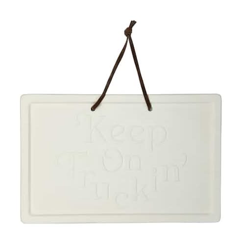 Jonathan Adler X Michaels 10" X 6.5" Keep On Truckin' Diy Ceramic Plaque