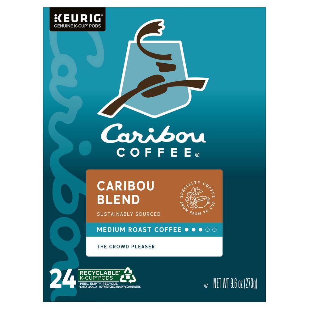 Caribou Coffee Blend Keurig Single-Serve K-Cup Pods (9.6 oz, 24 ct)