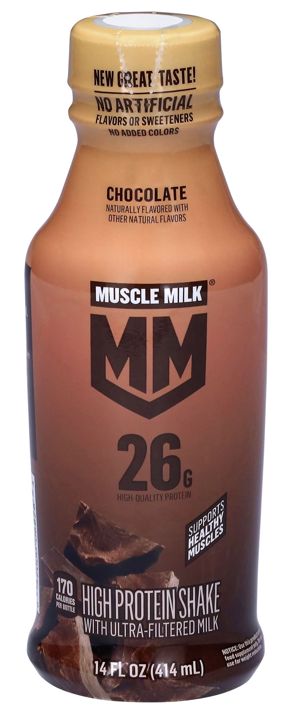 Muscle Milk High Protein Shake With Ultra Filtered, Chocolate (14 fl oz)