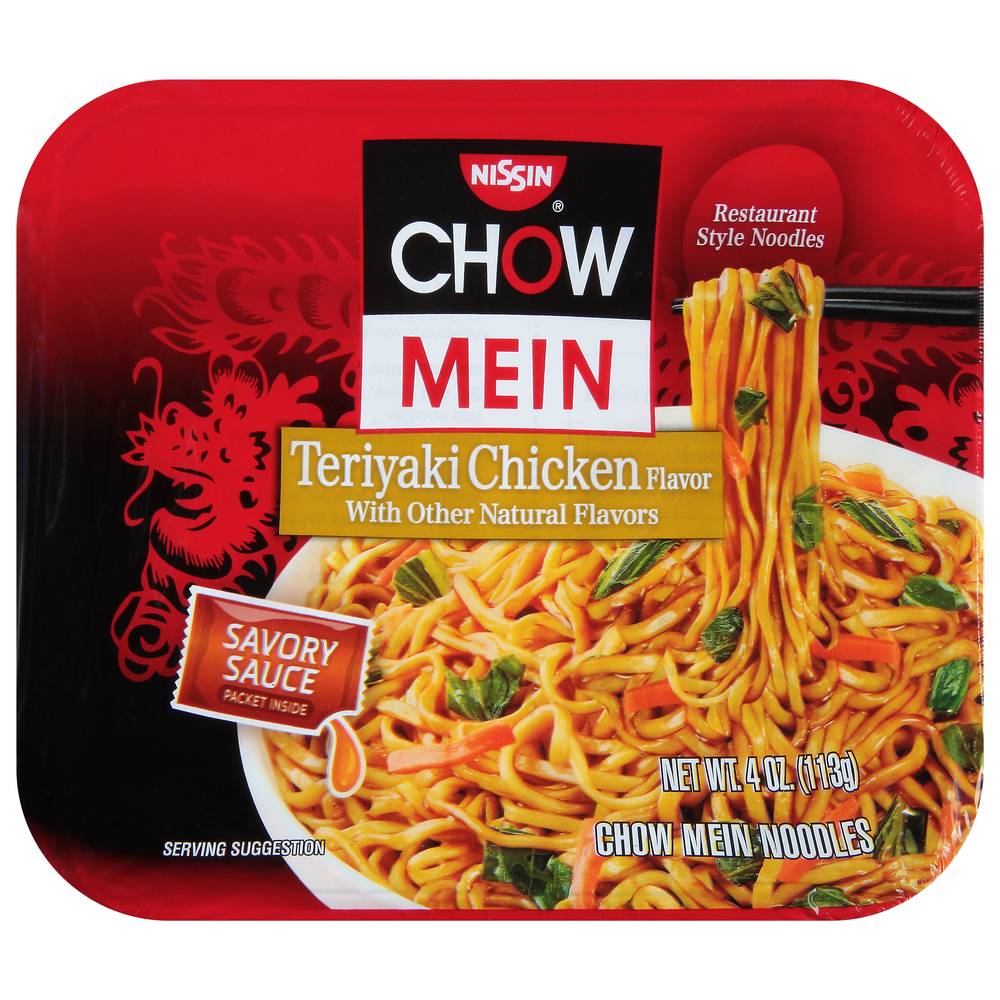 Nissin Teriyaki Chicken Chow Mein Noodles (4 oz)