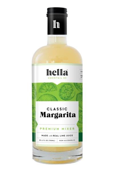 Hella Cocktail Co. Non-Alcoholic Real Lime Juice Margarita Premium Mixer (750 ml)