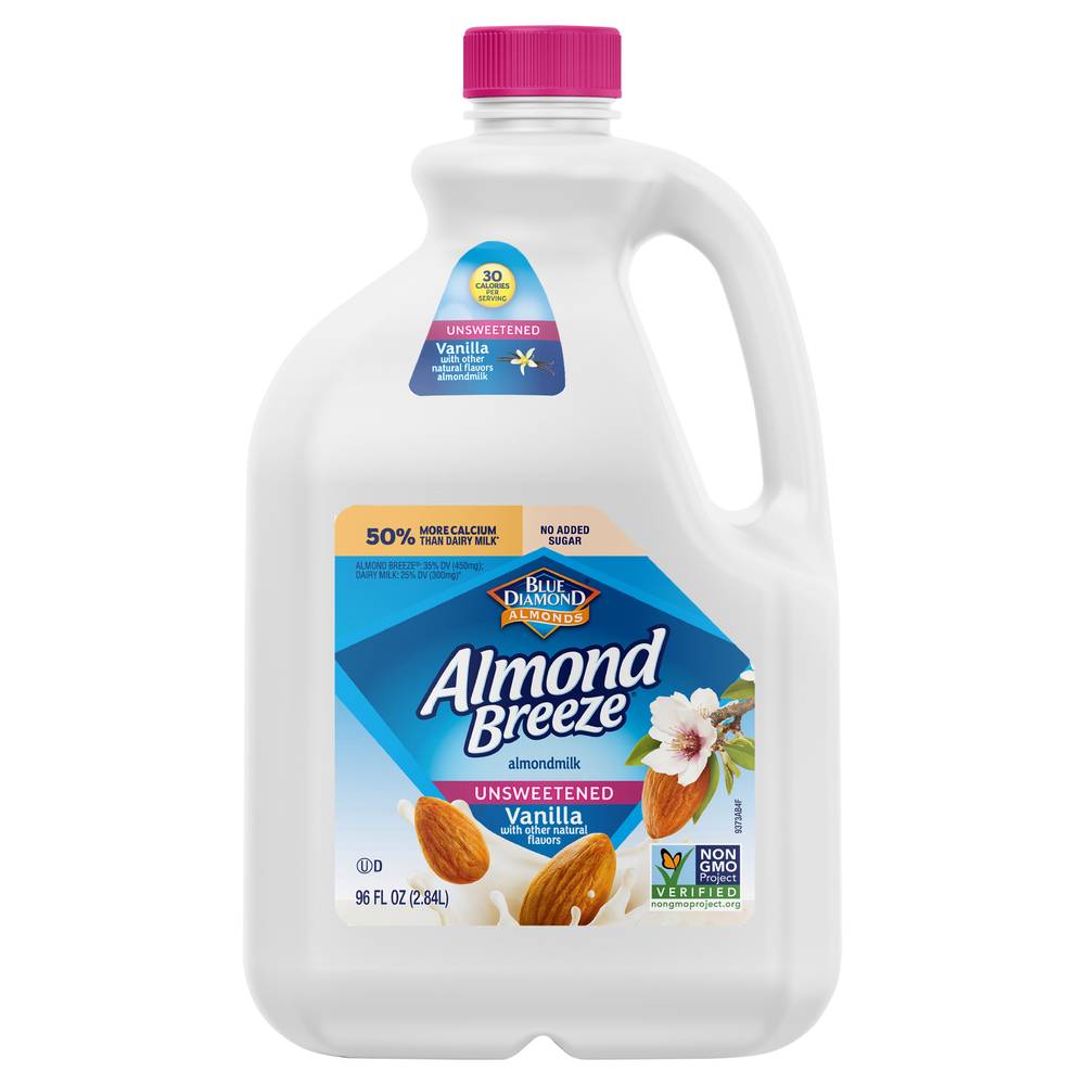 Almond Breeze Almondmilk, Unsweetened Vanilla (96 fl oz)