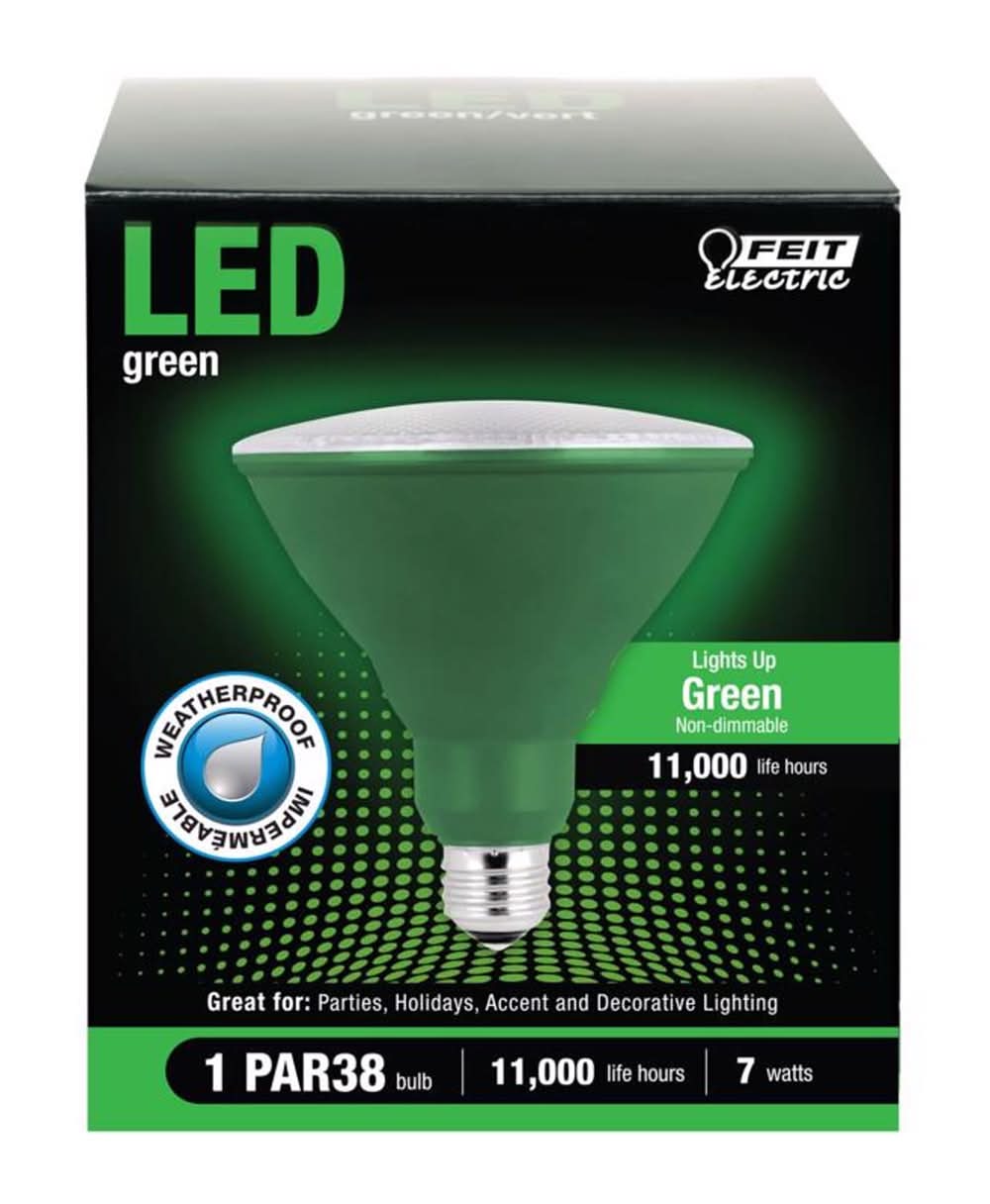 Feit Electric Par38 E26 (Medium) Led Bulb Green 120 Watt Equivalence 1 Pk