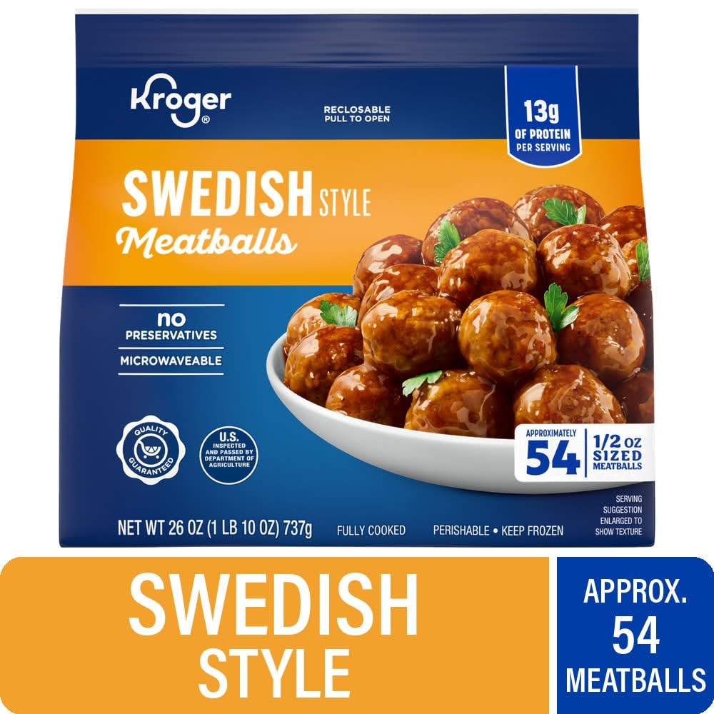 Kroger Meatballs, Swedish Style (26 oz)