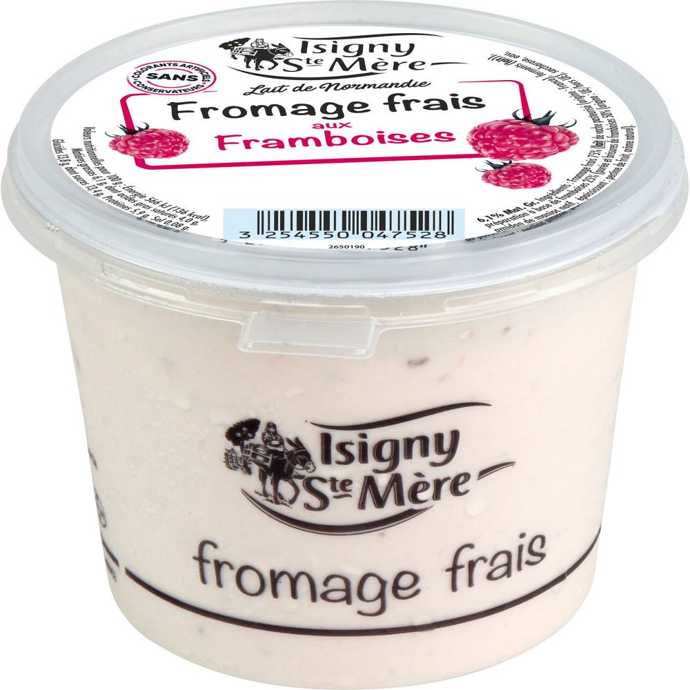 Isigny Sainte-Mère - Fromage frais aux framboises