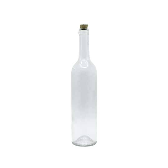 Ashland Clear Glass Wine Bottle With Cork 26 fl oz