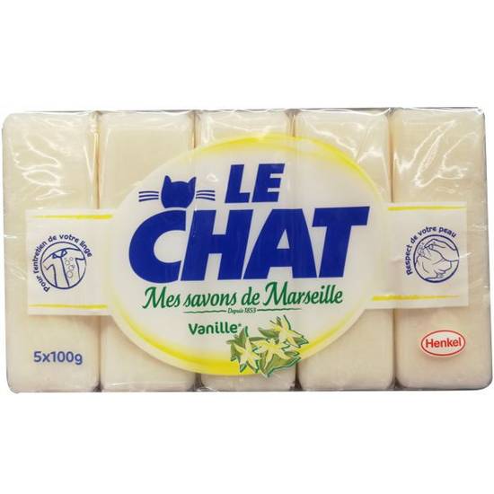 Le Chat · Vanilla soap - Savon vanille (5x100 g - 5x100GR)
