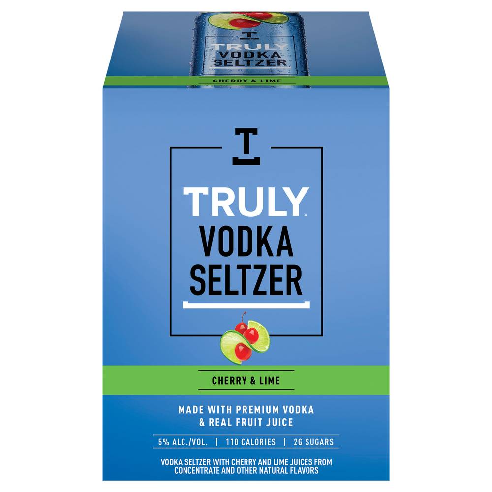 Truly Vodka Seltzer (4 pack, 12 fl oz) (cherry