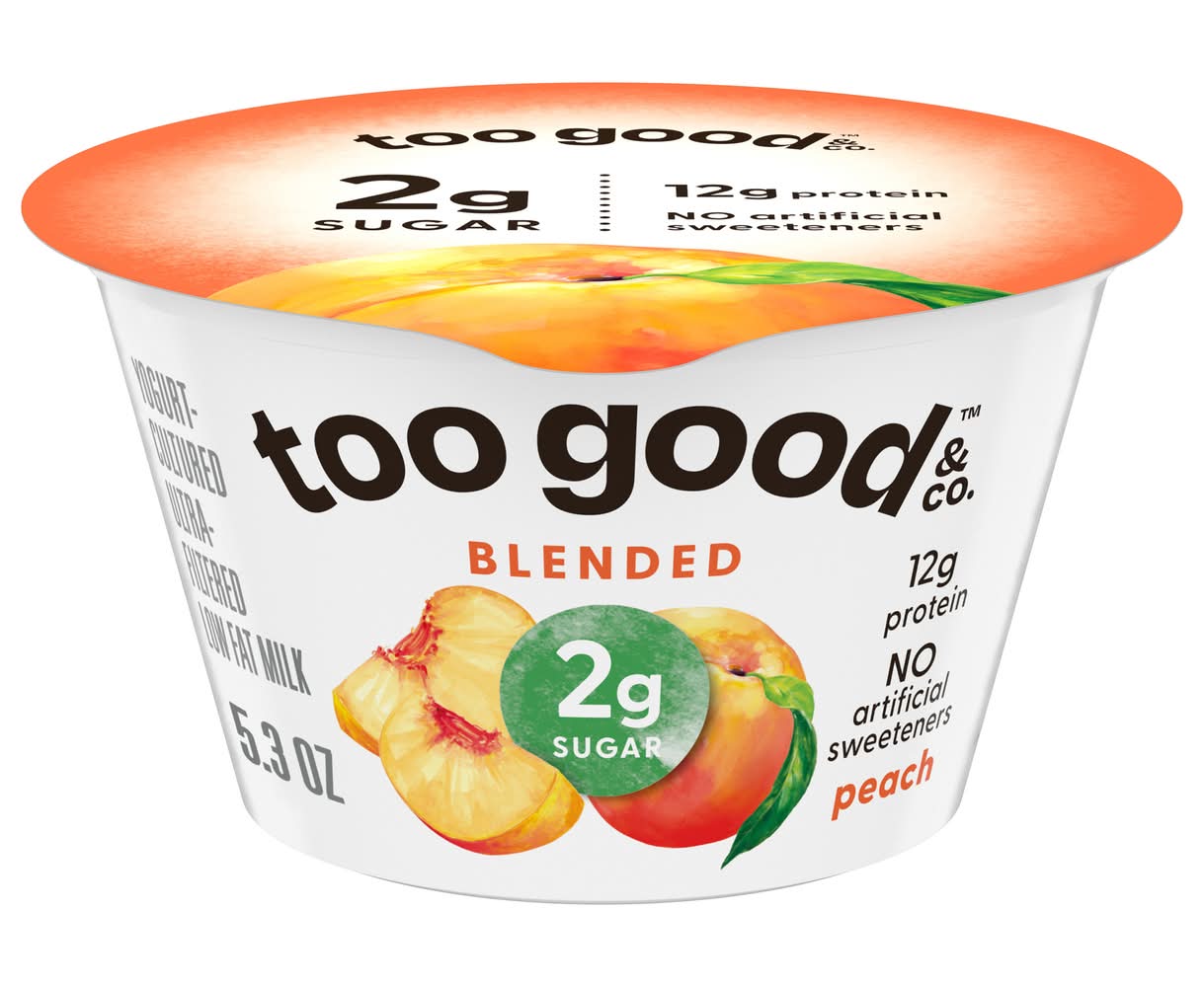 Two Good Low Fat Greek Yogurt, Peach (5.3 oz)