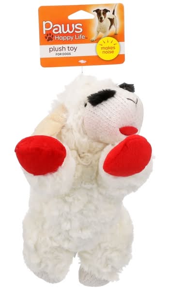 Paws Happy Life Lamb Chop Plush Toy For Dogs