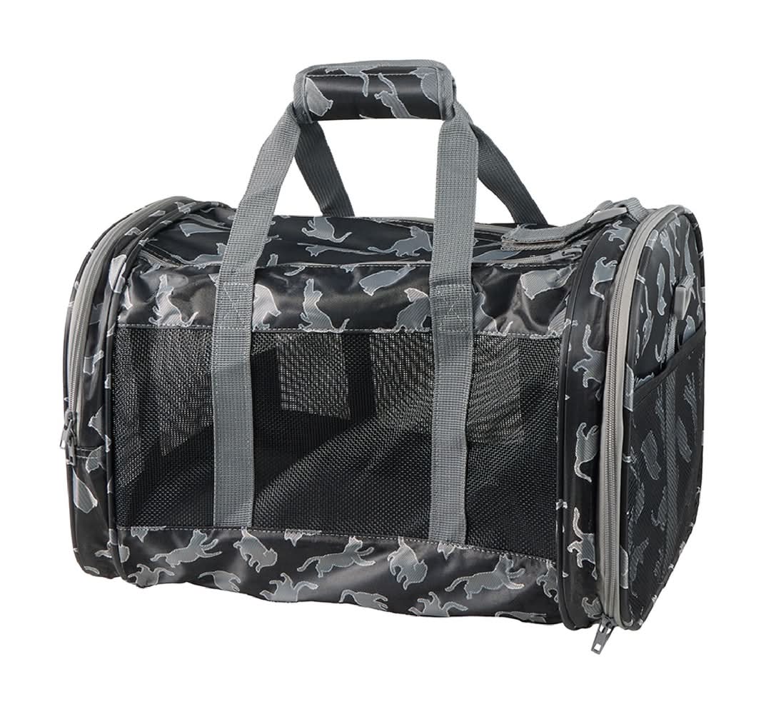 Whisker City Soft Sided Cat Carrier Bag, Grey