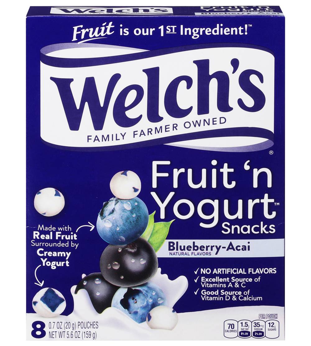 Welch's Blueberry Acai Fruit 'N Yogurt Snacks (5.6 oz)