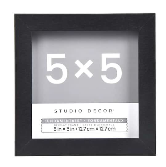 Studio Decor Fundamentals Display Frame, 5" X 5", Matte Black