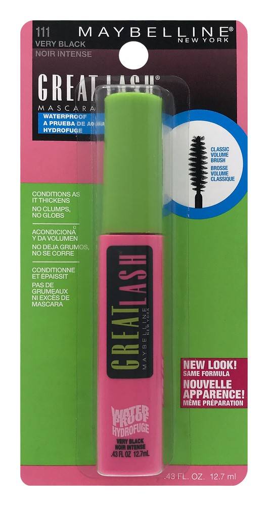 Maybelline Very Black Great Lash Waterproof Mascara (0.43 fl oz)