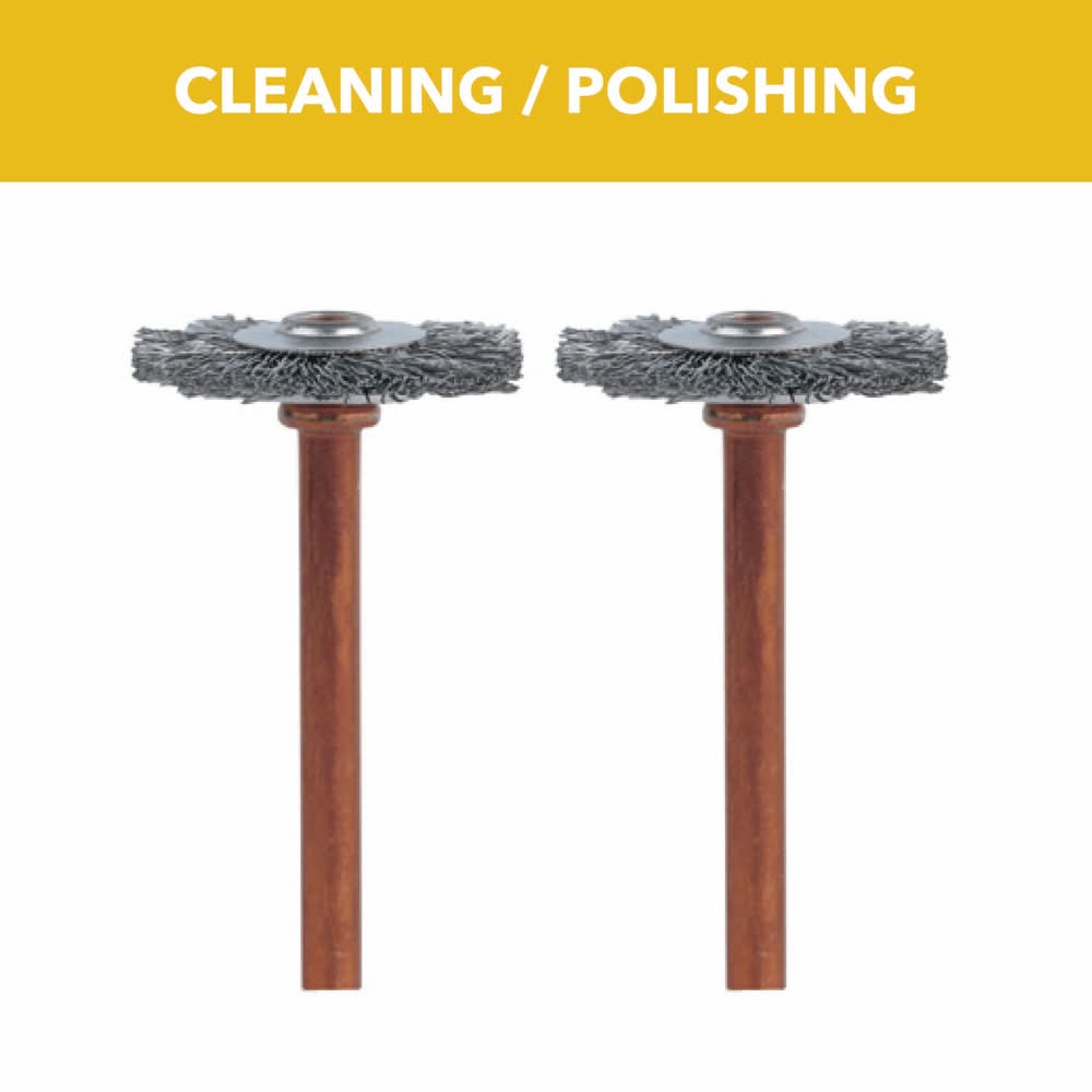 Dremel 2 -Piece Brass 3/4-in Cleaning/Polishing Bit Accessory
