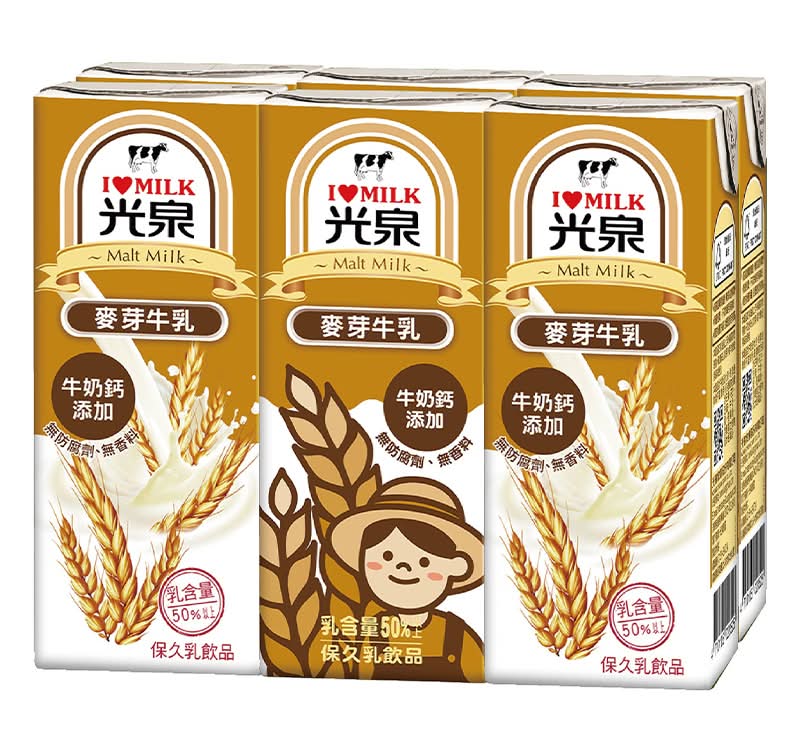 光泉麥芽牛乳(200mlx6入) <200ml毫升 x 1 x 6BOTTLE瓶>