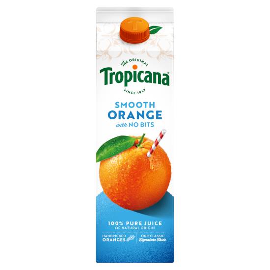 Tropicana Smooth Orange Juice With No Bits (900 ml)