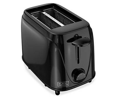 BLACK+DECKER 2 Slice Toaster, Black