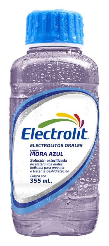 Electrolit · Suero rehidratante con electrolitos, mora azul (355 ml)