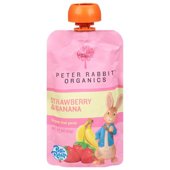 Pumpkin Tree Peter Rabbit Strawberry & Banana Organic Fruit Puree