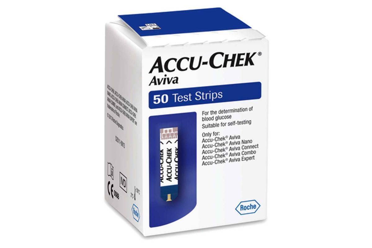 Accu-Chek® Aviva Blood Glucose Test Strips - 50 strips