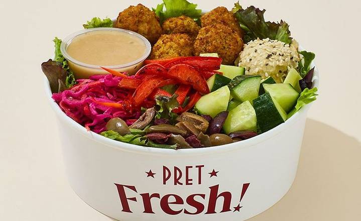 Mediterranean Mezze Salad with Pret's Simple Vinaigrette