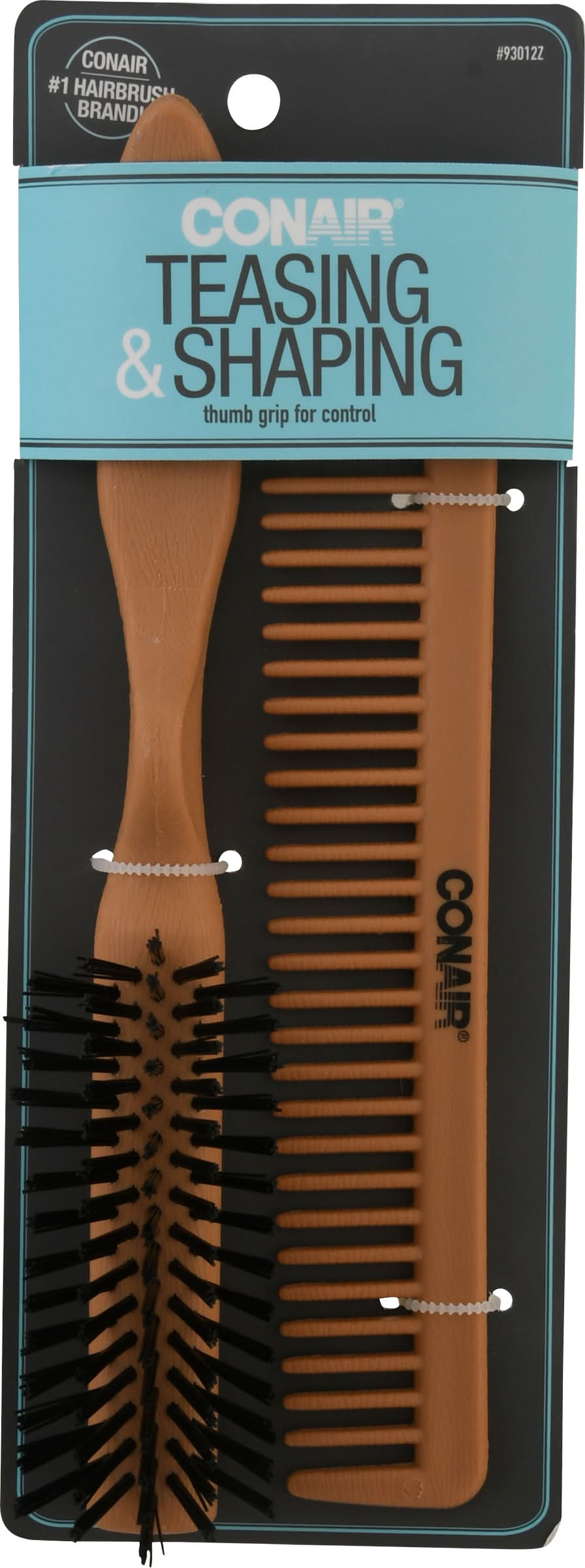 Conair Teasing & Shaping Hairbrush & Haircomb (3.2 oz, 2 ct)