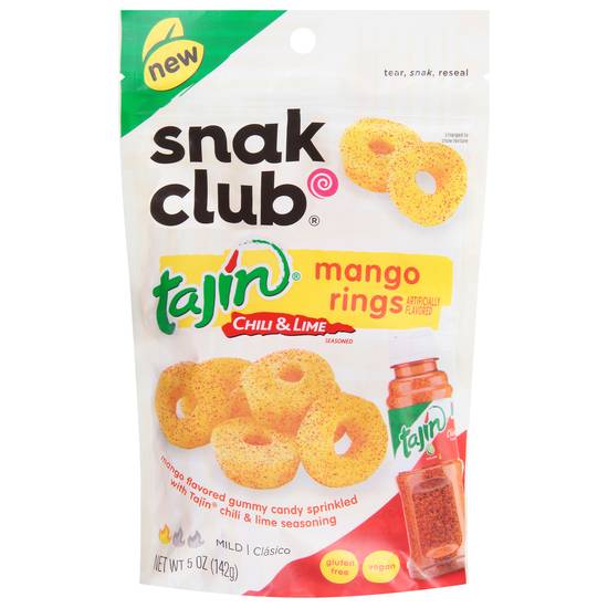 Snak Club Tajin Crunchy Peanuts Spicy Snacks (10.5oz pouch)
