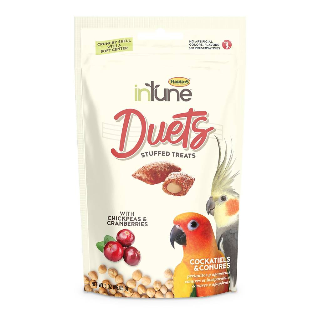 inTune Duets Chickpeas and Cranberry Bird Treat (Size: 3 Oz)