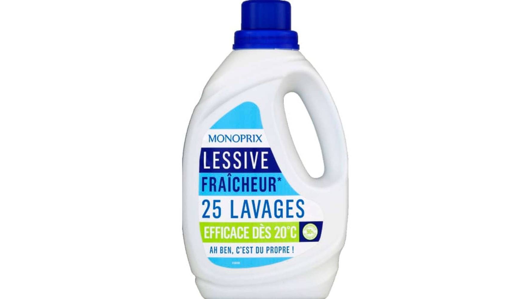 Monoprix Lessive Fraicheur 25 Lavages La bouteille de 1,25l