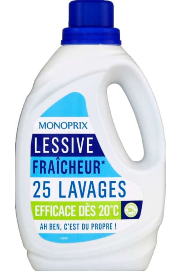Monoprix - Lessive fraîcheur 25 lavages (1,25L)