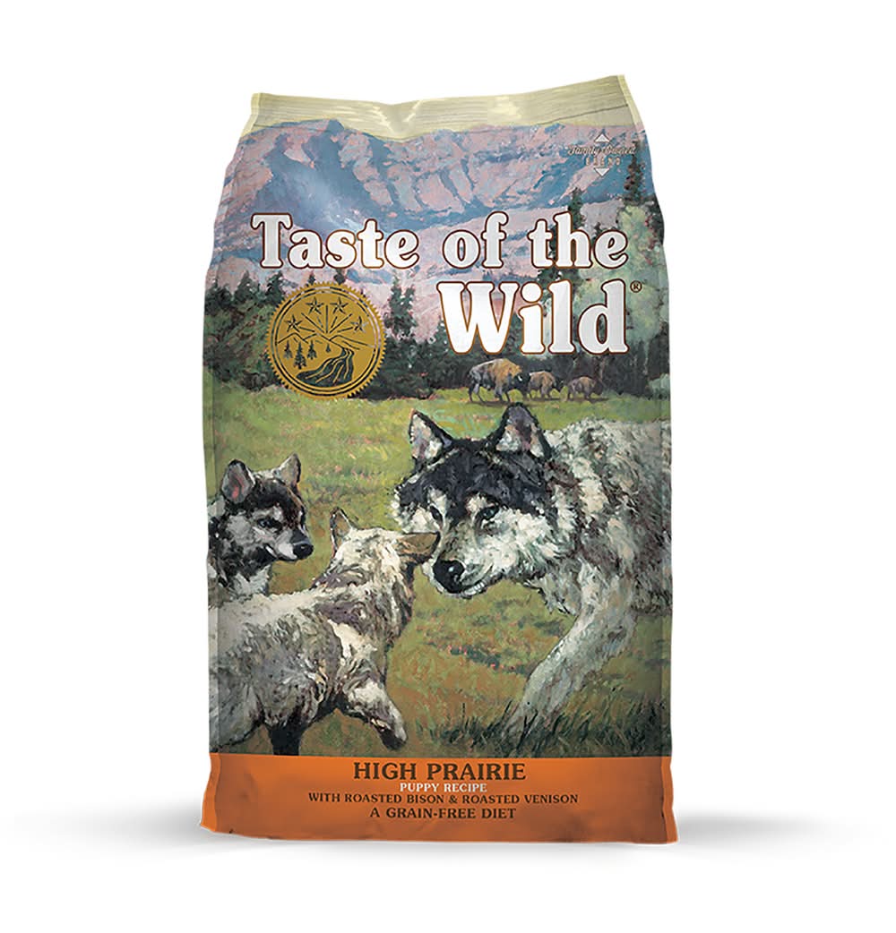 Taste Of The Wild High Prairie Puppy Roasted Bison And Venison Dry Dog Food Grain Free 28 Lb