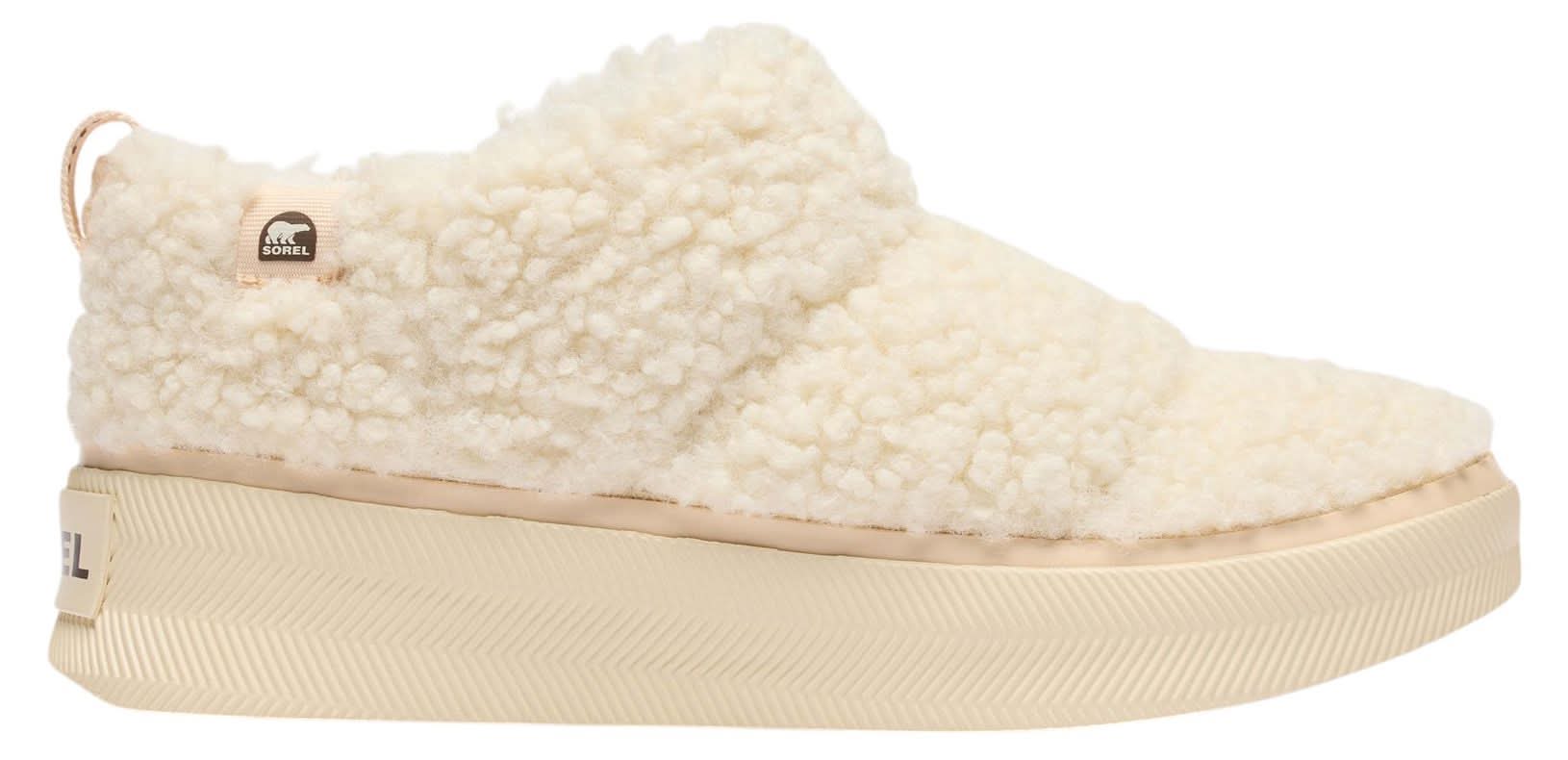 SOREL Women's Out N About IV Mini Puffy Slippers (Natural/Chalk, 8.0)
