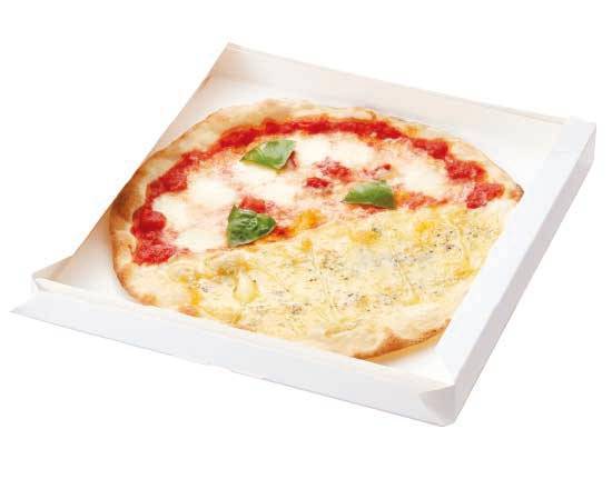 【235】ピッツァ・ハーフ＆ハーフ プレミアム�マルゲリータ＆クワトロフォルマッジ Pizza Half & Half - Premium Margherita & Quattro Formaggi (Four Cheese)