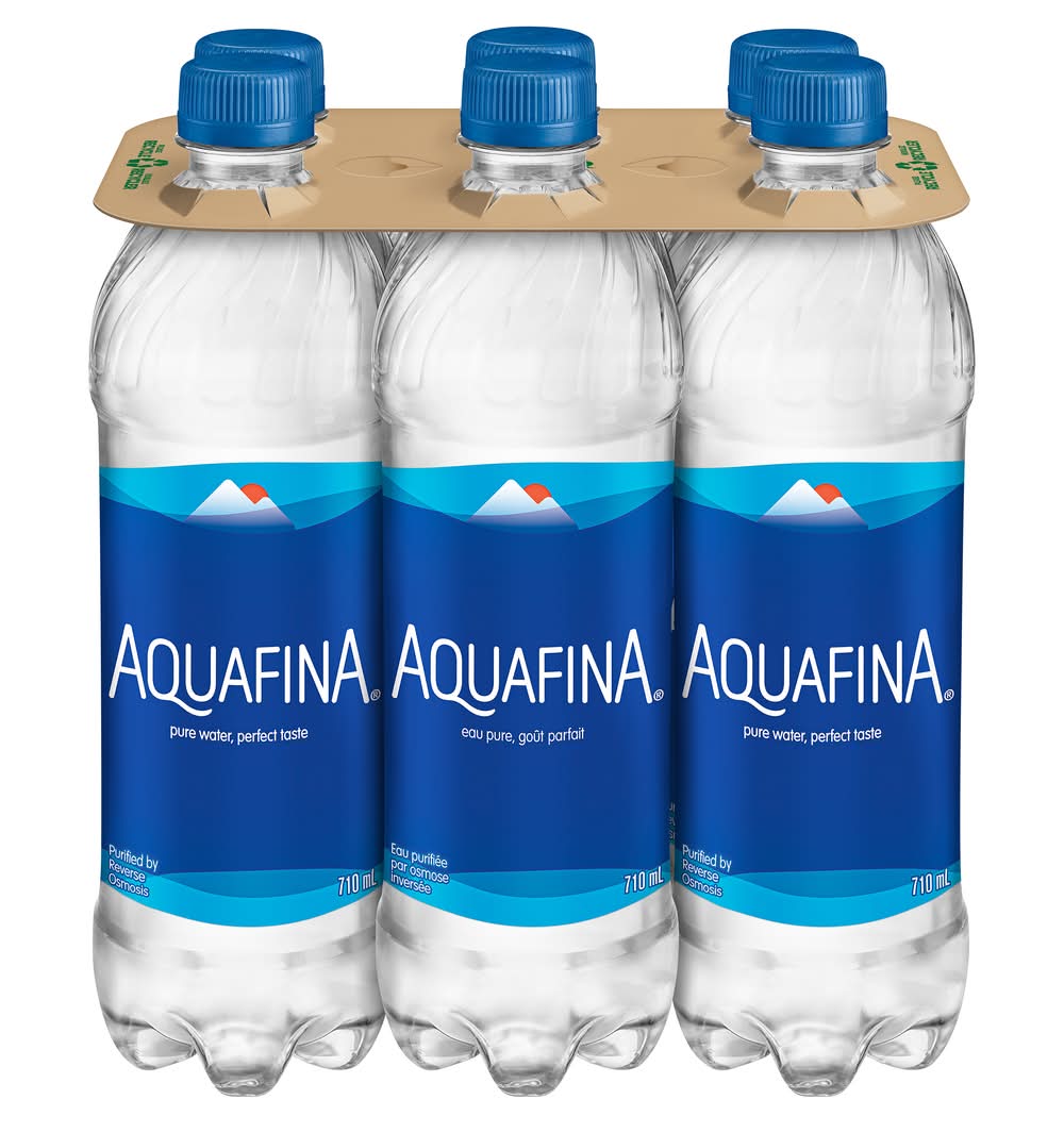 Aquafina Purified Pure Water (6 x 710 ml)