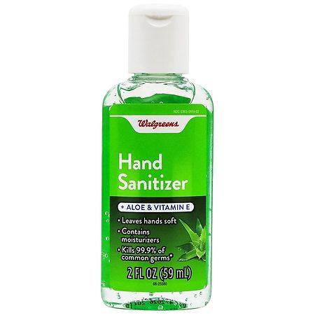Walgreens Hand Sanitizer + Aloe & Vitamin E - 2.0 fl oz