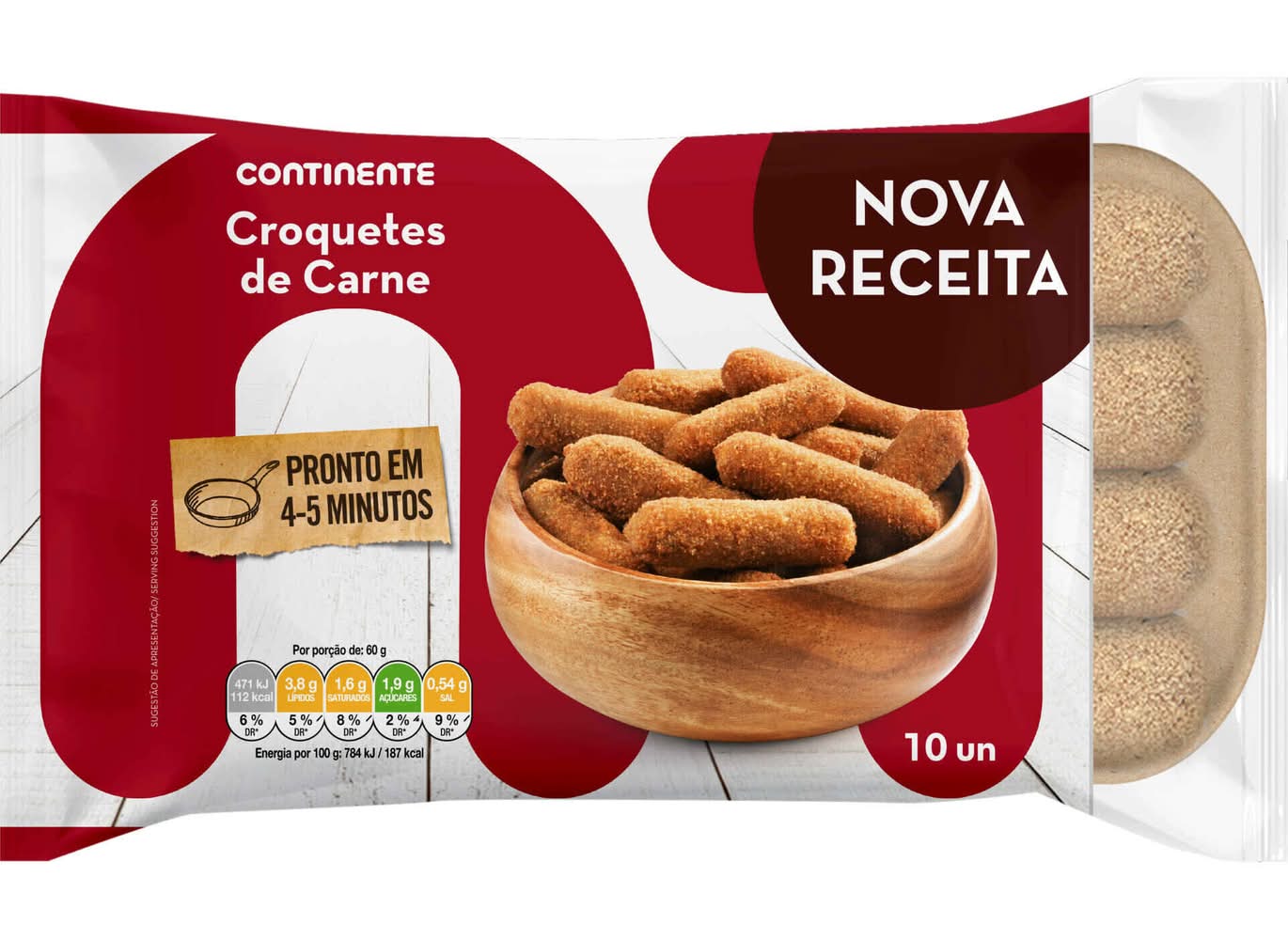 Croquetes de Carne Continente (emb. 300 gr (10 un))