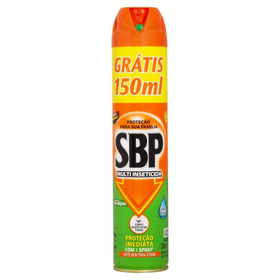 Sbp multi inseticida aerossol óleo de eucalipto (450 ml)