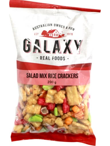 Galaxy Salad Mix Rice Crackers 200g