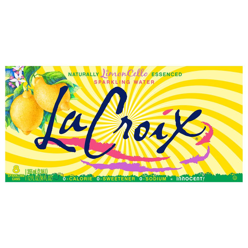 Lacroix Sparkling Water (8 pack, 12 fl oz) (limoncello)