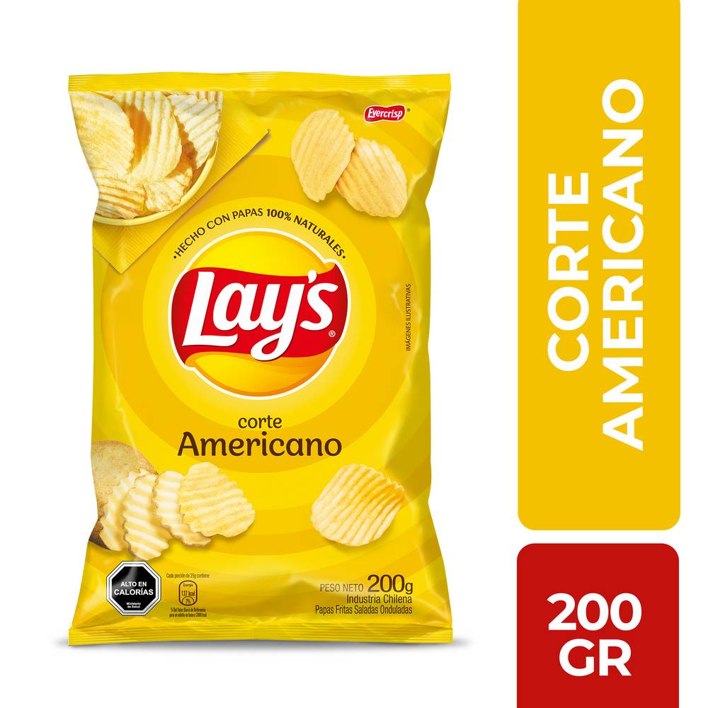 Lay's papas fritas corte americano