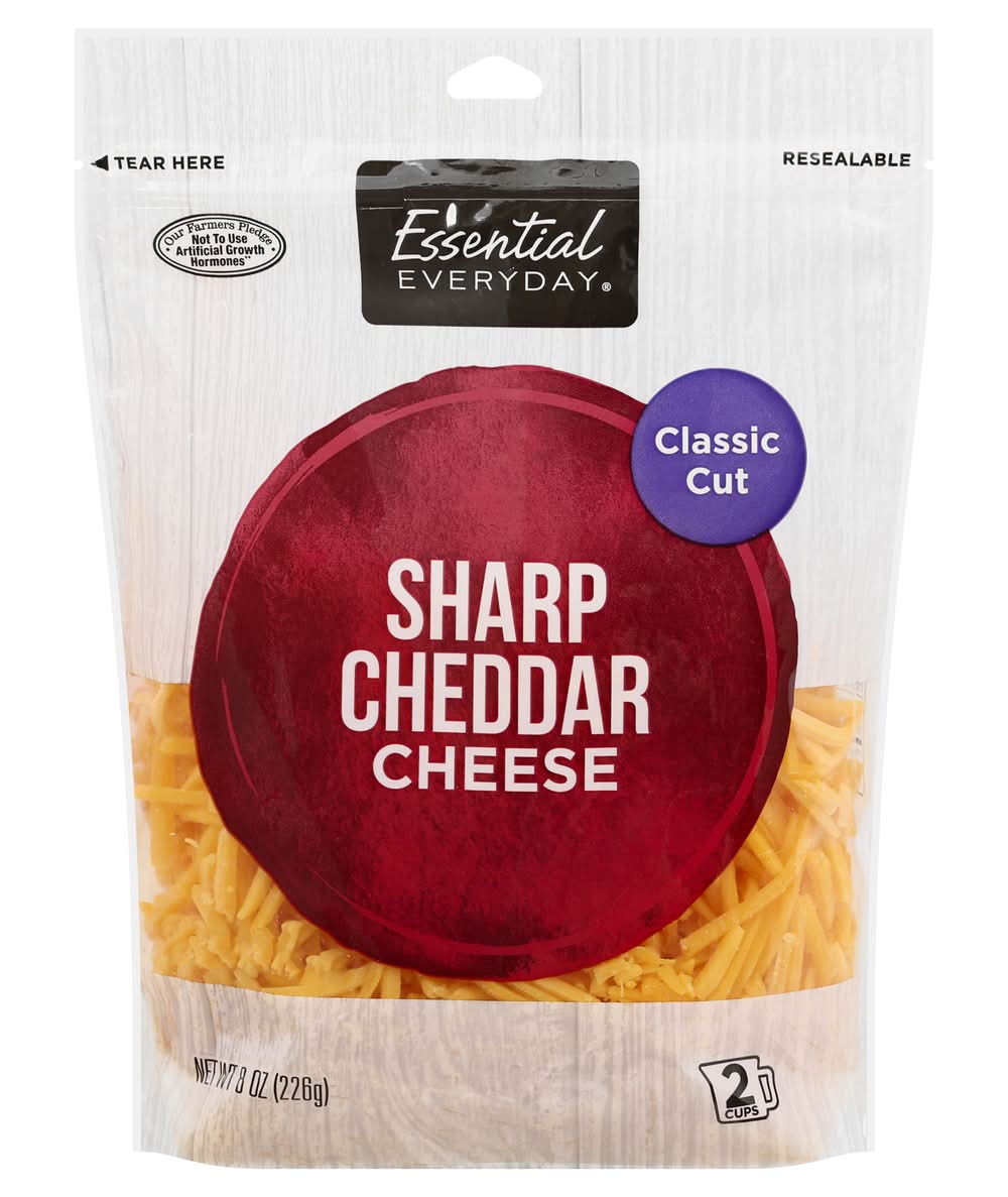 Essential Everyday Classic Cut Sharp Cheddar Cheese (8 oz)